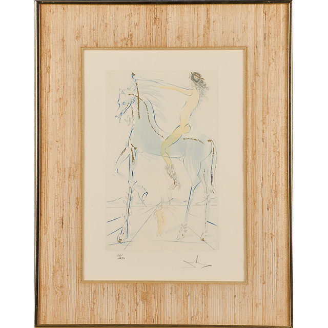 Salvador Dalí, ‘Two etchings with stencil coloring from "The Song of Songs’, 1971, Rago