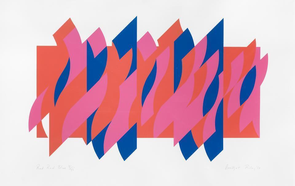 Bridget Riley - Red Red Blue (Thames & Hudson 73; Shubert 73)