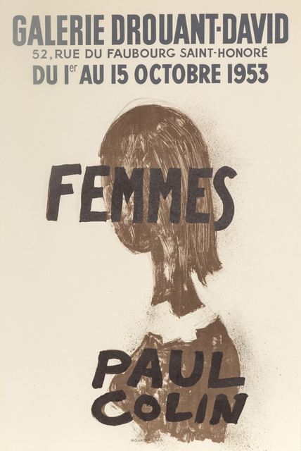 Affiche ancienne Parc du W Dahomey-Haute Volta-Niger de Paul Colin Circa 1950