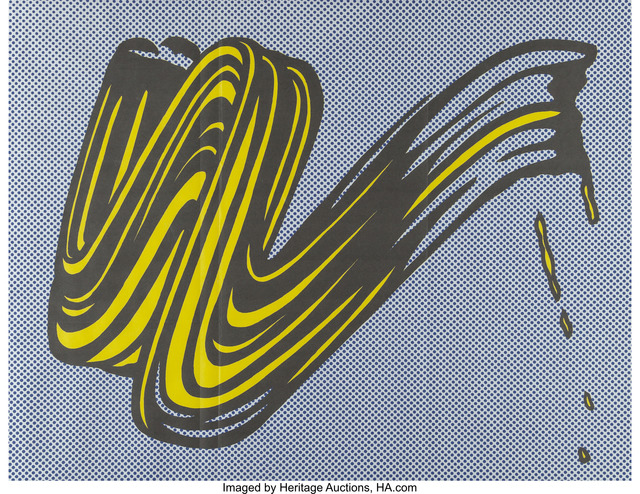 Roy Lichtenstein, ‘Brushstroke (Castelli mailer)’, 1965, Heritage Auctions