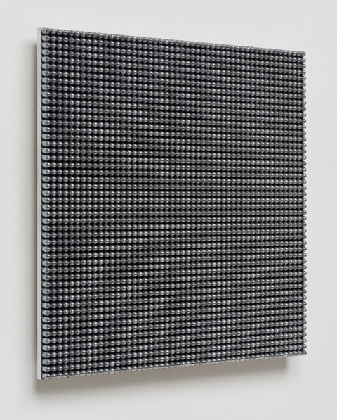 Aaron Sandnes, ‘136.36 Seconds (9mm Lead Round Nose)’, 2015, Sculpture, 115 grain 9mm lead bullets, aluminum, Davidson