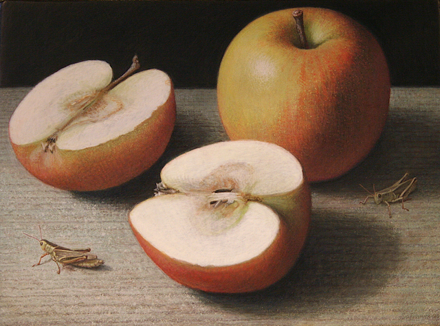 Doug Safranek, ‘Gala and Grasshoppers’, 2020, Painting, Egg tempera on panel, Garvey | Simon