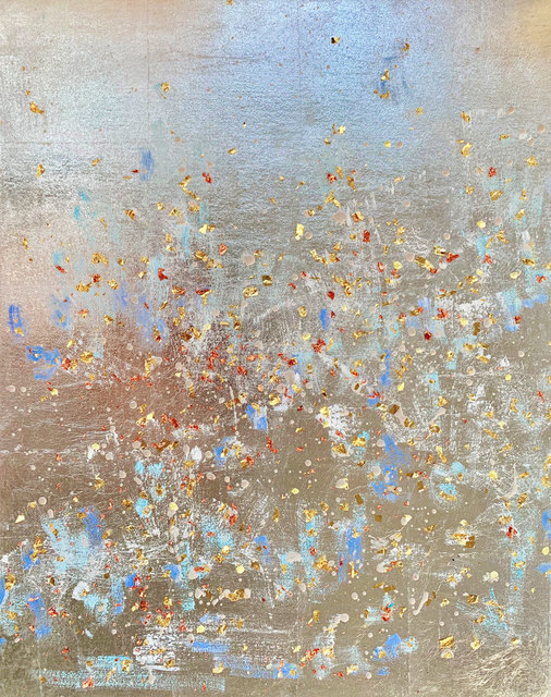 Michelle Sakhai, ‘The Hierophant, V ’, 2019, Painting, Oil and metal leaf on canvas, Madelyn Jordon Fine Art