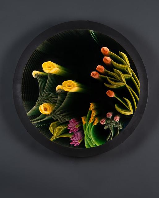 Tim Tate, ‘Mrs. Dalloway Thought That She Would Buy The Flowers’, 2019, Mixed Media, Aluminum, cast original objects, LEDs, mirrors, Seager Gray Gallery
