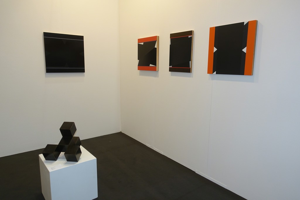 Paintings of Don Voisine with a sculpture of Stephan Siebers Paintings of Don Voisine with a sculpture of Stephan Siebers