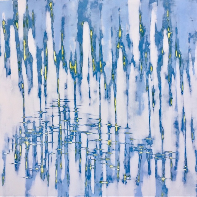Audra Weaser, ‘Blue Grace’, 2016, Painting, Acrylic mixed media on panel, Julie Nester Gallery