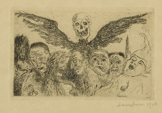 James Ensor, ‘Les Péchés capitaux dominés par la mort (Delteil,Taevernier 126; Elesh 131)’, 1904, Sotheby's