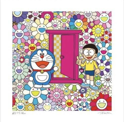 Takashi Murakami, ‘DOKODEMO DOOR IN A FIELD OF FLOWERS ’, 2018, Dope! Gallery