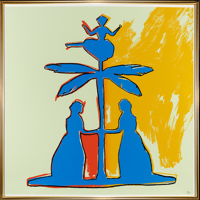 Andy Warhol, ‘Two women around a tree’, 1987, Print, Silkscreen, Galleri5000