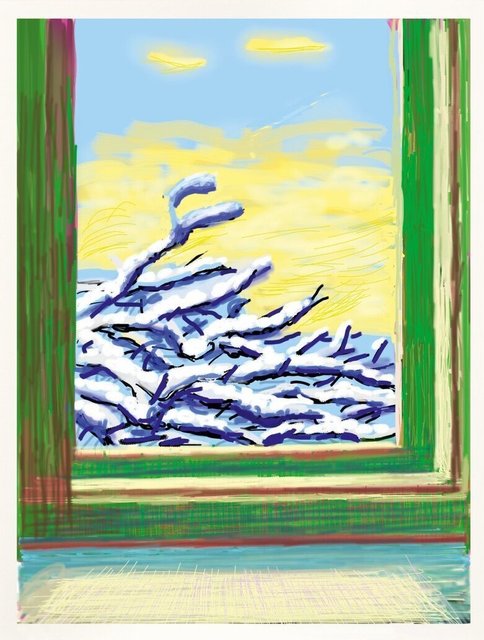 David Hockney, ‘Untitled No.610’, 2010/2020, Print, IPhone drawing in colours, on cotton-fibre archival wove, RAW Editions