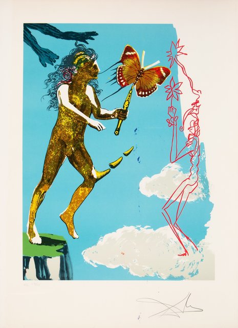 Salvador Dalí, ‘Release of the psychic spirit, from Madame butterfly & the dream’, 1978, Print, Lithograph in colors on Arches paper, Heritage Auctions