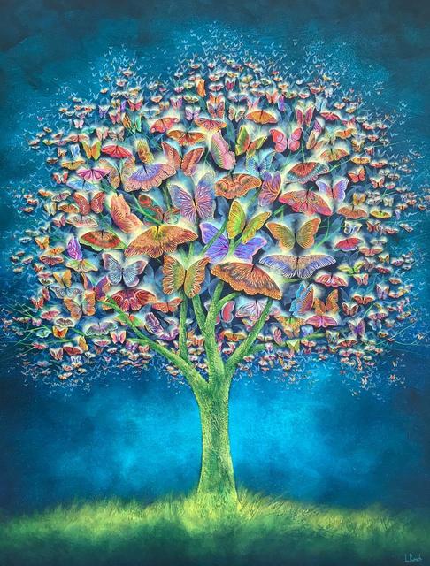 Laura Reich, ‘Butterfly Tree ’, 2020, Painting, Acrylic on canvas, Peimbert Art