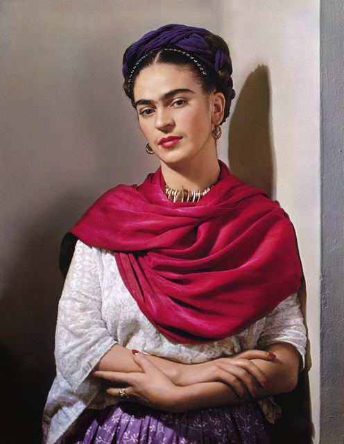 Nickolas Muray, ‘Frida Kahlo With Magenta Rebozo, “Classic” (2nd Edition)’, 1939, Matthew Liu Fine Arts
