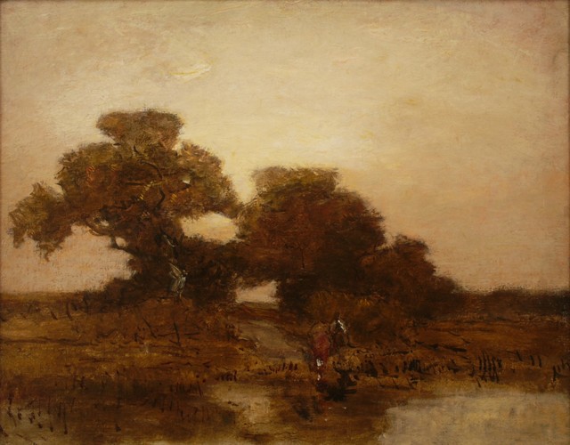 Frederick Kost, ‘Watering Horses’, ca. 1910, Private Collection, NY