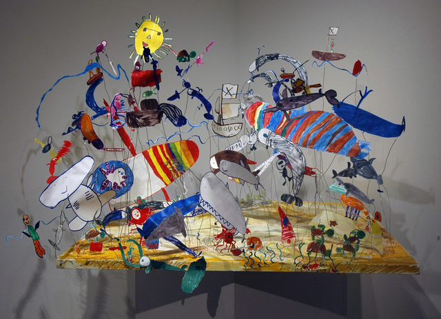Jenny Toth, ‘Cooper's Sea’, 2019, Mixed Media, Paper, wire, styofoam, Blue Mountain Gallery
