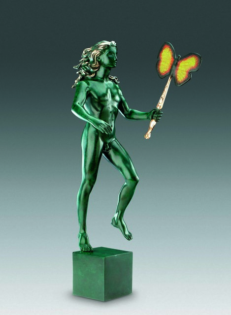Salvador Dalí, ‘Man With Butterfly’, 1968, Sculpture, Bronze lost wax process, Dali Paris