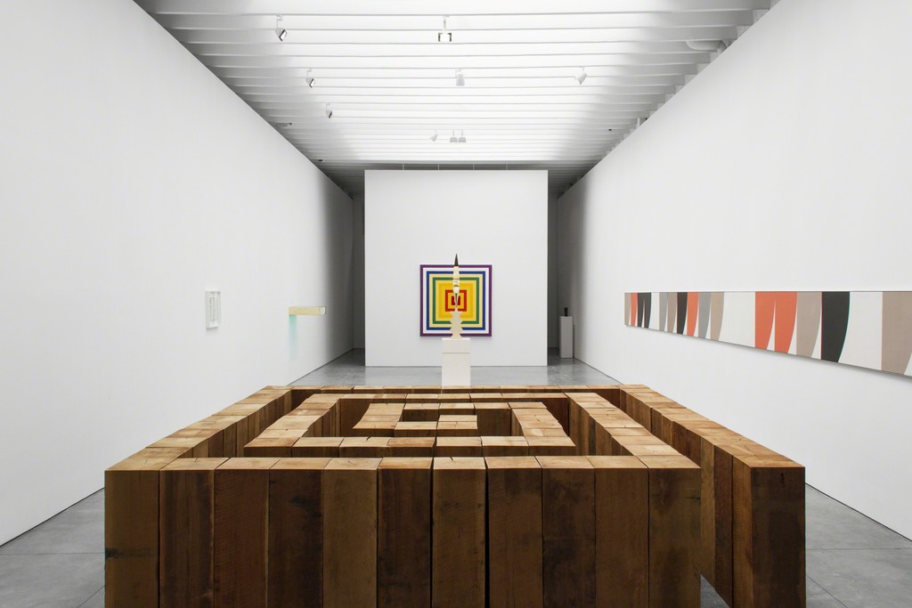 Installation view of Brancusi: Pioneer of American Minimalism at Paul Kasmin Gallery
Carl Andre and Donald Judd artworks © VAGA, New York.
Constantin Brancusi, Robert Ryman and Frank Stella artworks © Artists Rights Society (ARS), New York. Installation view of Brancusi: Pioneer of American Minimalism at Paul Kasmin Gallery
Carl Andre and Donald Judd artworks © VAGA, New York.
Constantin Brancusi, Robert Ryman and Frank Stella artworks © Artists Rights Society (ARS), New York.