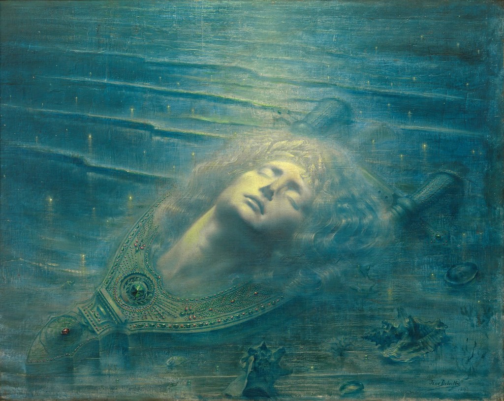 Jean Delville | The Death of Orpheus (Orphée mort) (1893) | Artsy