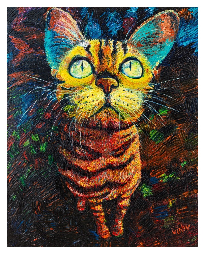 Derri/ère la porte Porte-cartes Folk Black cat