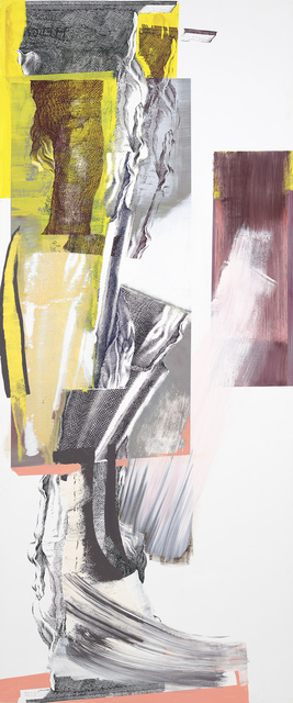 Pia Fries, ‘parapylon 11’, 2019, Painting, Oil and screenprint on wood, Mai 36 Galerie