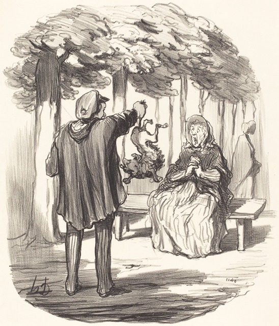 Honoré Daumier, ‘C'est t'y a vous c'hien la?’, 1847, National Gallery of Art, Washington, D.C.