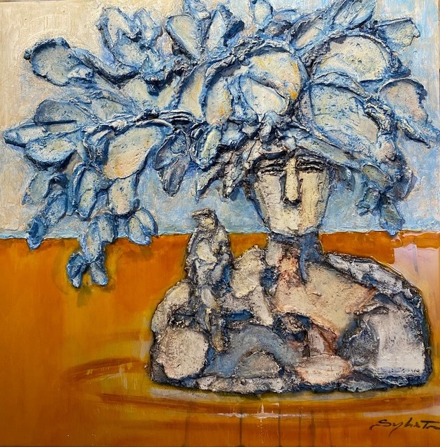 Sylvain Tremblay, ‘Émergence à la mer Jaune’, 2020, Mixed Media, Mixed Media on Board, Thompson Landry Gallery