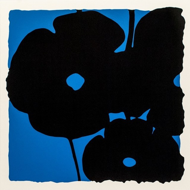 Donald Sultan, ‘Reversal Poppies - Blue and Black’, 2015, Haw Contemporary