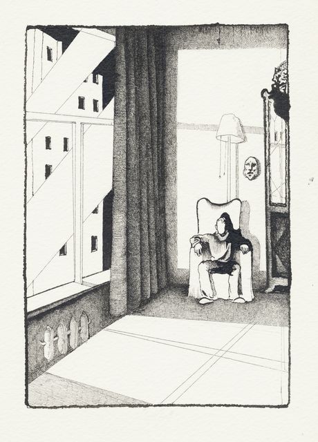 Pavel Pepperstein, ‘Untitled (Illustration for the book The Secret of our Time) ’, 2012, Drawing, Collage or other Work on Paper, Ink and marker on paper, KEWENIG