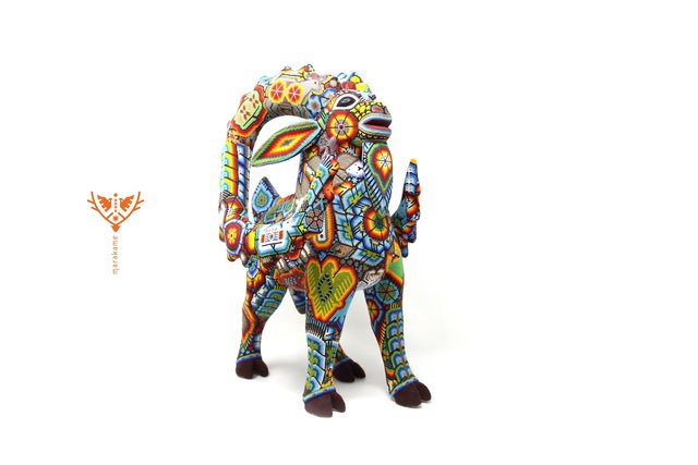 Ramona de la Cruz Lopez, ‘Wirikuta’, 2018, Marakame - Arte Huichol