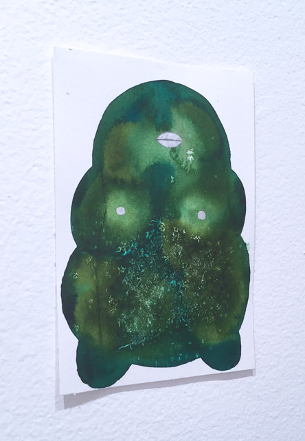 Shamona Stokes, ‘Venus of the Jungle’, 2020, Drawing, Collage or other Work on Paper, Ink, watercolor, salt, and mirror paint on Arches paper, Deep Space Gallery
