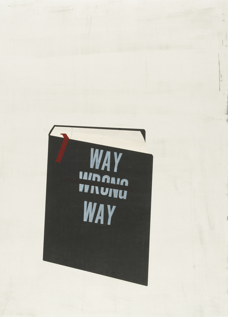 Todd Norsten, ‘Wrong Way’, 2017, Drawing, Collage or other Work on Paper, Unique monoprint with collaged elements, Highpoint Editions