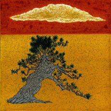 Rich Moyers, GOLDEN CLOUD Oil+Acrylic Painting on Linen Panel (2012)