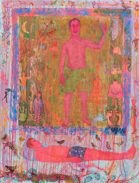 Slimen Elkamel, ‘Across the Road’, 2018, Painting, Acrylic on canvas, Sulger Buel Gallery