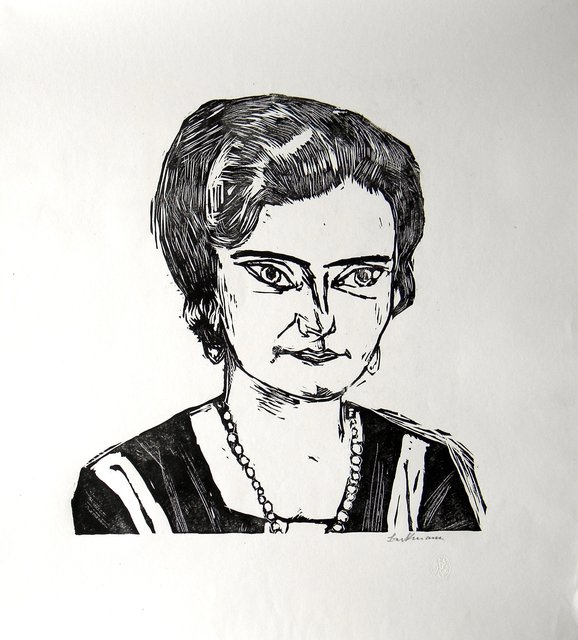 Max Beckmann, ‘Bildnis Frau H.M. Naila’, 1923, Artsnap