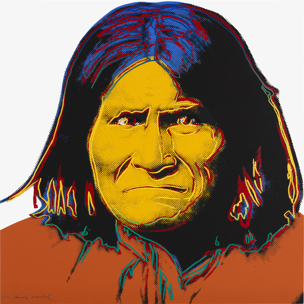 Andy Warhol - Geronimo, from Cowboys and Indians (see F. & S. 384)