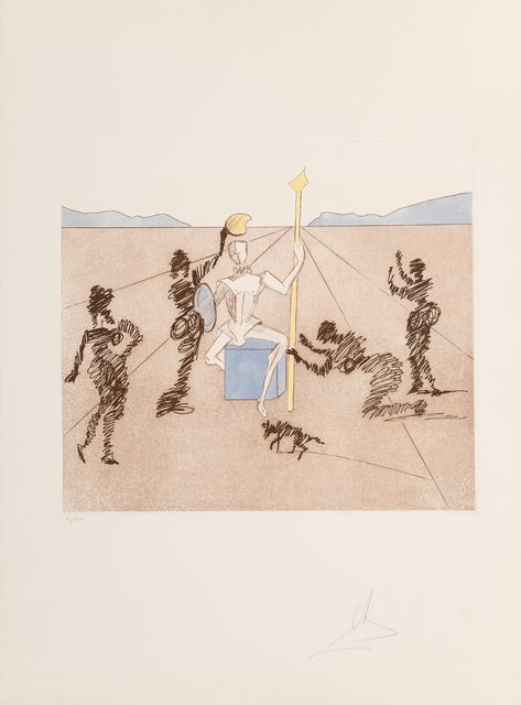 Salvador Dalí, ‘The golden helmet of Mandrino, from Historia de Don Quichotte de la Mancha’, 1980, Heritage Auctions