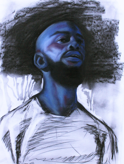 Spencer Evans, ‘No Chill Even When I'm Chillin’, 2018, Painting, Charcoal and Pastel on Paper, Conduit Gallery