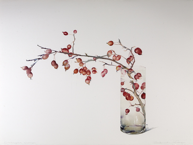 Susan Headley Van Campen, ‘Crabapples, November’, 2019, Drawing, Collage or other Work on Paper, Watercolor on paper, Dowling Walsh