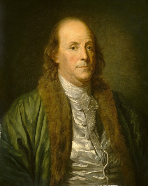 after Jean-Baptiste Greuze, ‘Benjamin Franklin’, 19th century, Painting, Oil on canvas, National Gallery of Art, Washington, D.C.