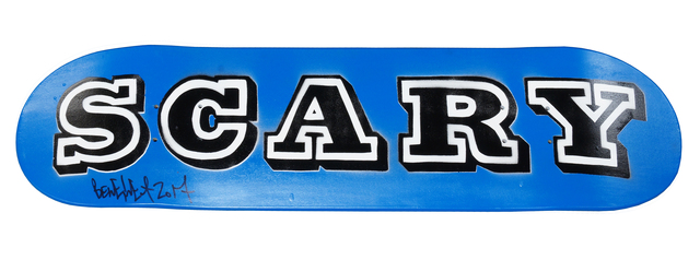 Ben Eine, ‘Scary - Blue Skatedeck’, 2017, Roseberys