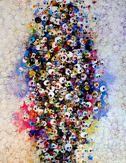 Takashi Murakami, ‘Who's afraid of red, yellow, blue and death’, 2011, Print, Offset lithograph with silver and silkscreen with spot UV varnishing, ARTETRAMA