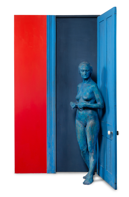 George Segal, ‘Blue Girl Behind Blue Door’, 1977, Hindman