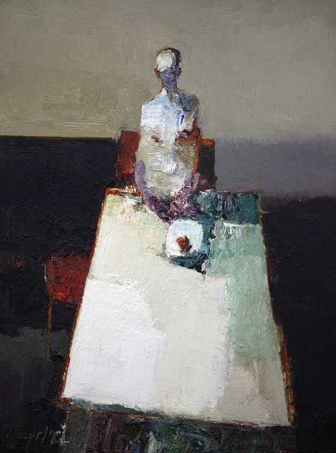 Danny McCaw, ‘Waiting III’, 2019, Painting, Oil on board (framed), Sue Greenwood Fine Art