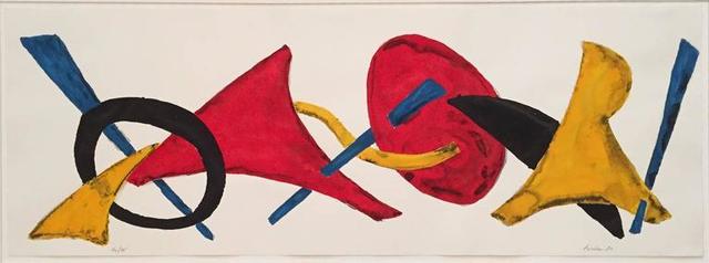 Herbert Ferber, ‘Glover, Painted Abstract Silkscreen Sculptural Frieze’, 20th Century, Lions Gallery