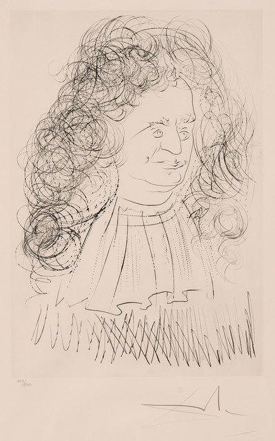 Salvador Dalí, ‘PORTRAIT OF LA FONTAINE (MICHLER/LÖPSINGER 653)’, 1974, Doyle