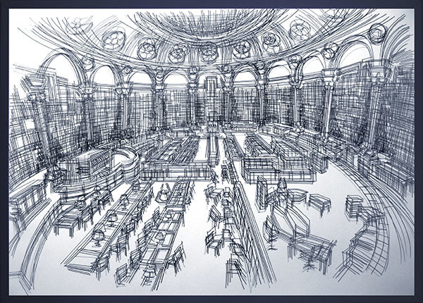 ÇAĞRI SARAY, ‘3 Sığınak_No1: Fransa Milli Kütüphanesi // 3 Asylum_No1: French National Library’, 2015, KUAD GALLERY