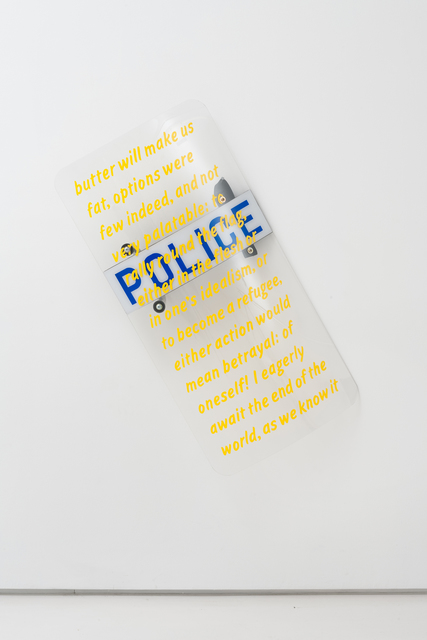 Daniel Joseph Martinez, ‘Riot Shield (Butter)’, 2012, Roberts Projects