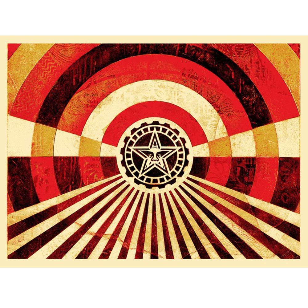 Shepard Fairey "Tunnel Vision" Gold Edition Contemporary Art