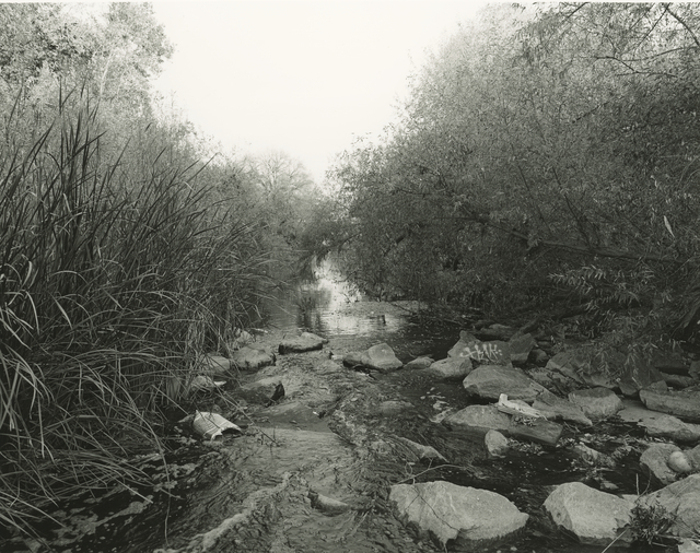 Mark Ruwedel, ‘LA River View #5’, 2018, Photography, Gelatin silver print dry-mounted to archival board, Gallery Luisotti