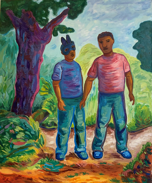 John Bankston, ‘Buzz’, 2021, Painting, Oil on panel, Rena Bransten Gallery